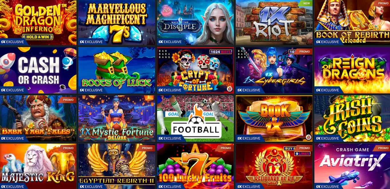 ألعاب 1xBet الحصرية ألعاب 1xBet الحصرية