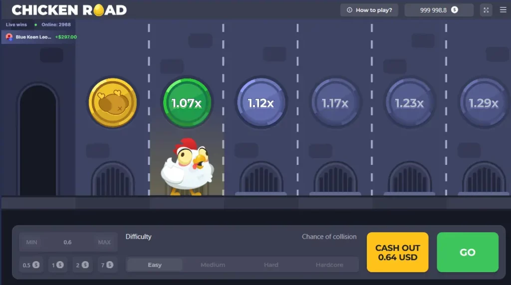 طريقة اللعب في لعبة طريق الدجاج