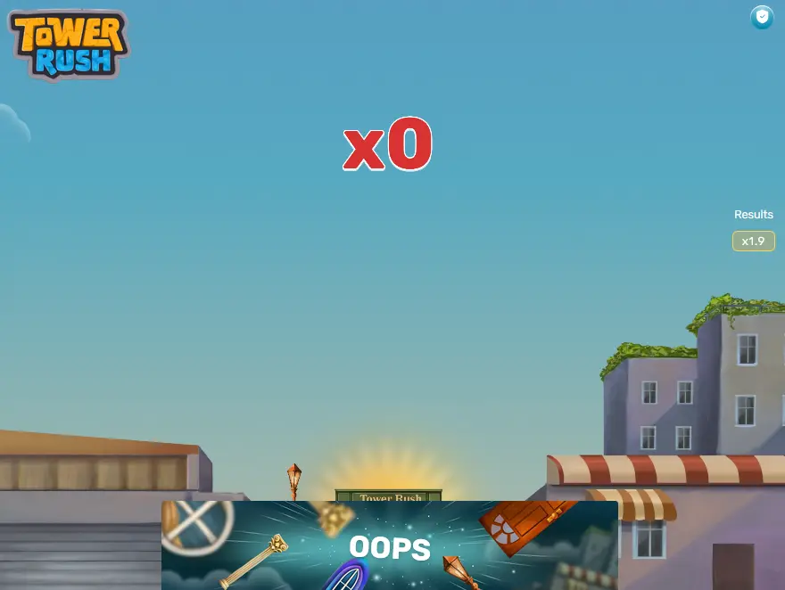 نهاية لعبة في تاور راش