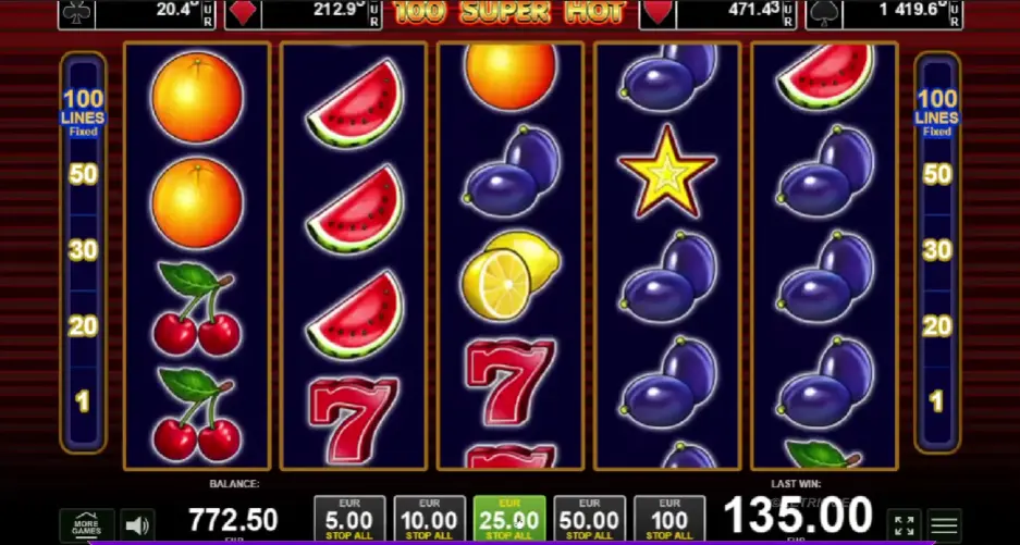 100 ملعب لعبة ساخن للغاية