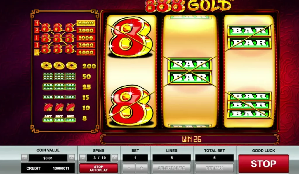 888 خطوط ذهبية