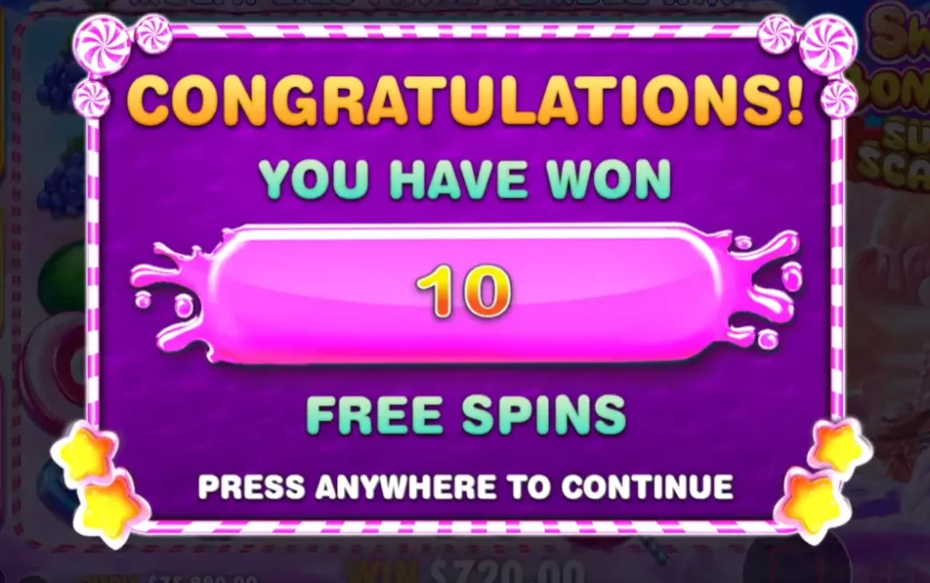 اربح دورات مجانية مع لعبة Sweet Bonanza Super Scatter
