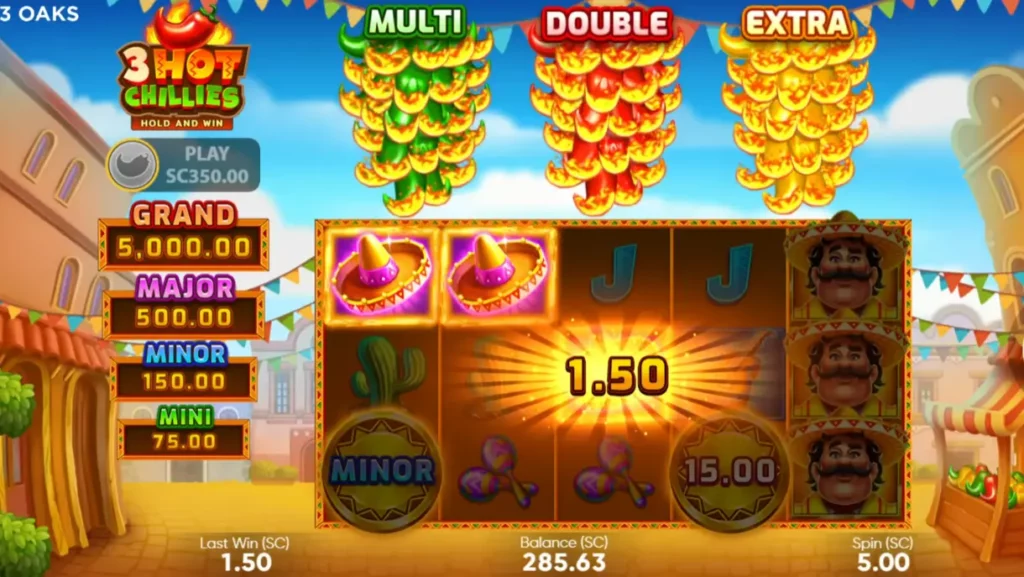 ثلاثة فلفل حار - اربح فرصة الدوران