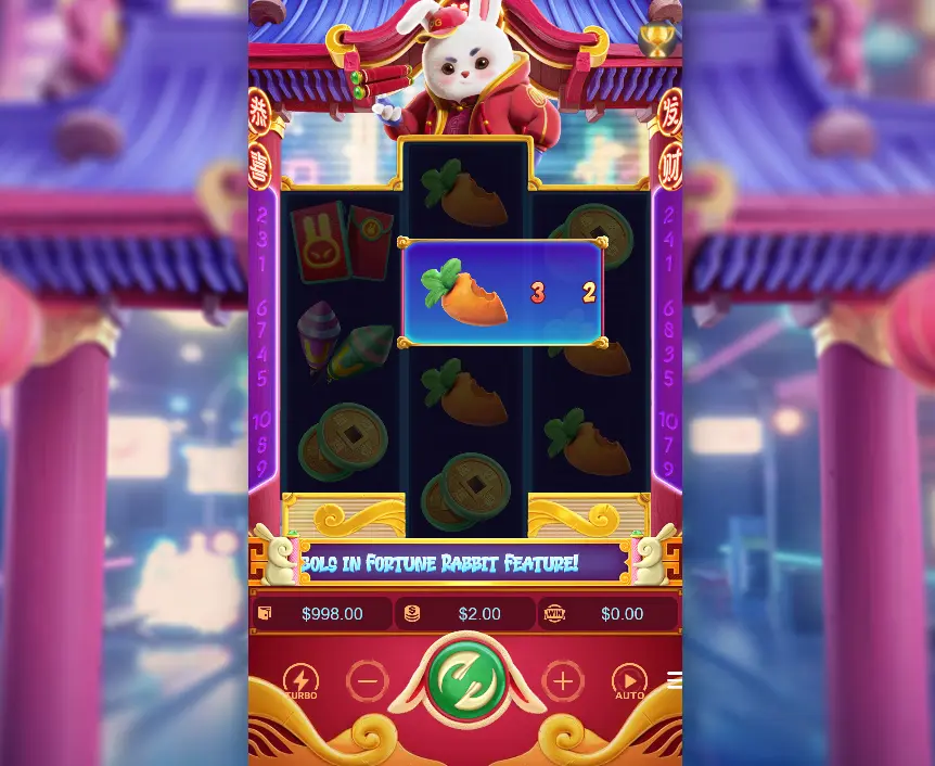 رمز الأرنب والجزر لجلب الحظ