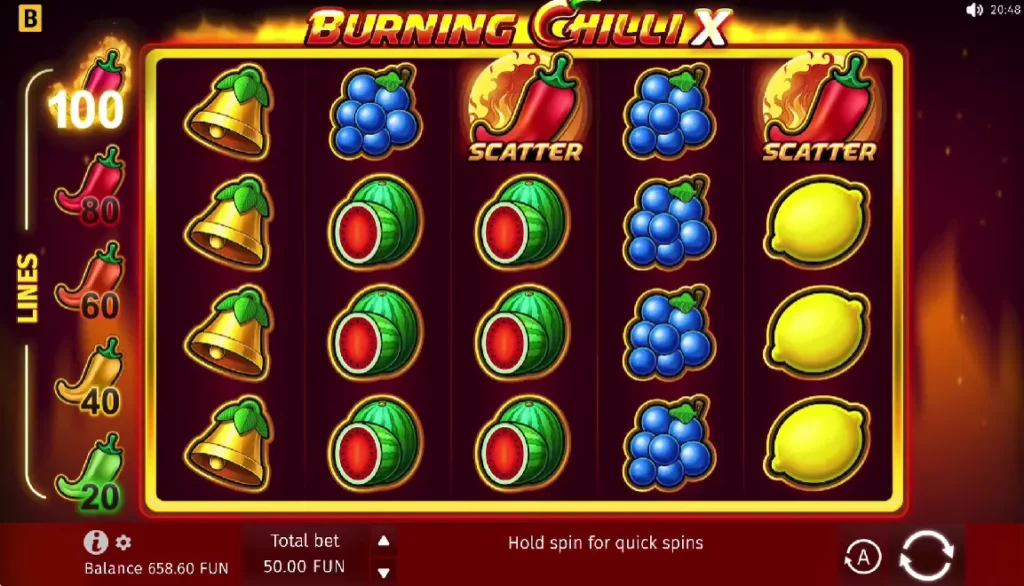 رمز الفلفل الحار المحترق X