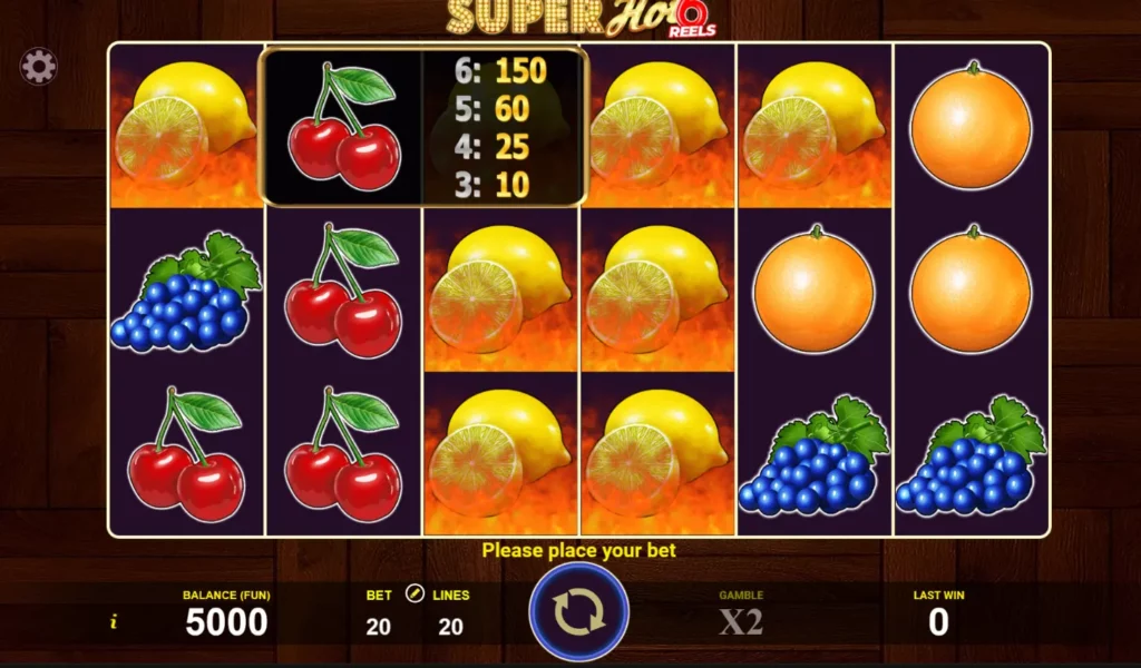 رمز خاص من 6 بكرات سوبر هوت