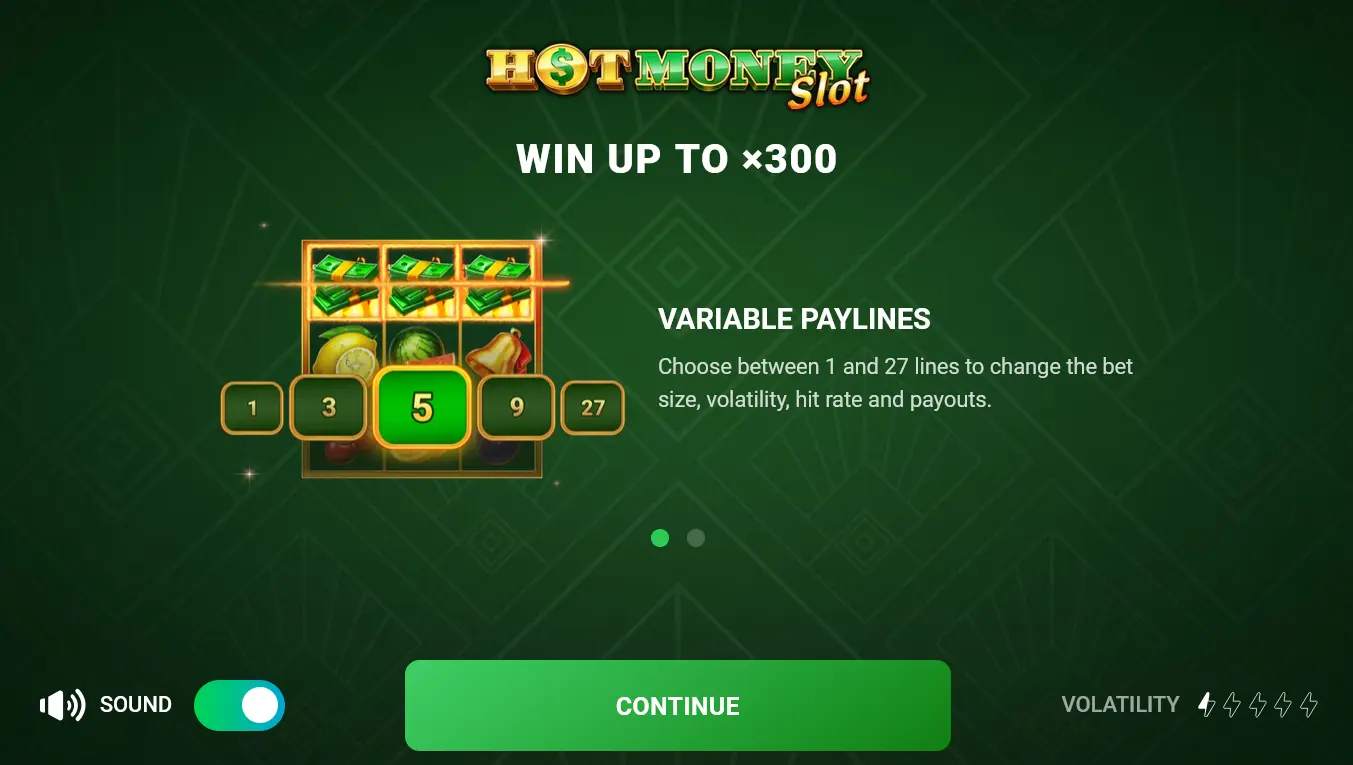 طريقة لعب لعبة Hot Money slot