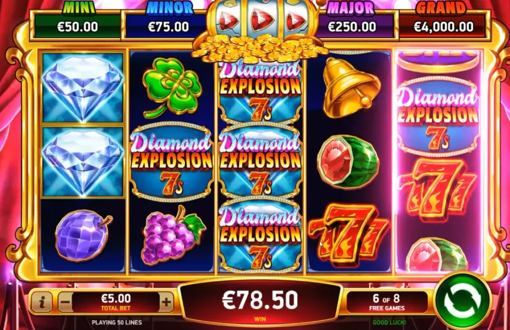 واجهة Diamond Explosion 7s