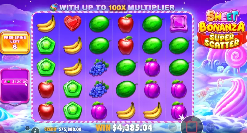 لعبة Sweet Bonanza Super Satter