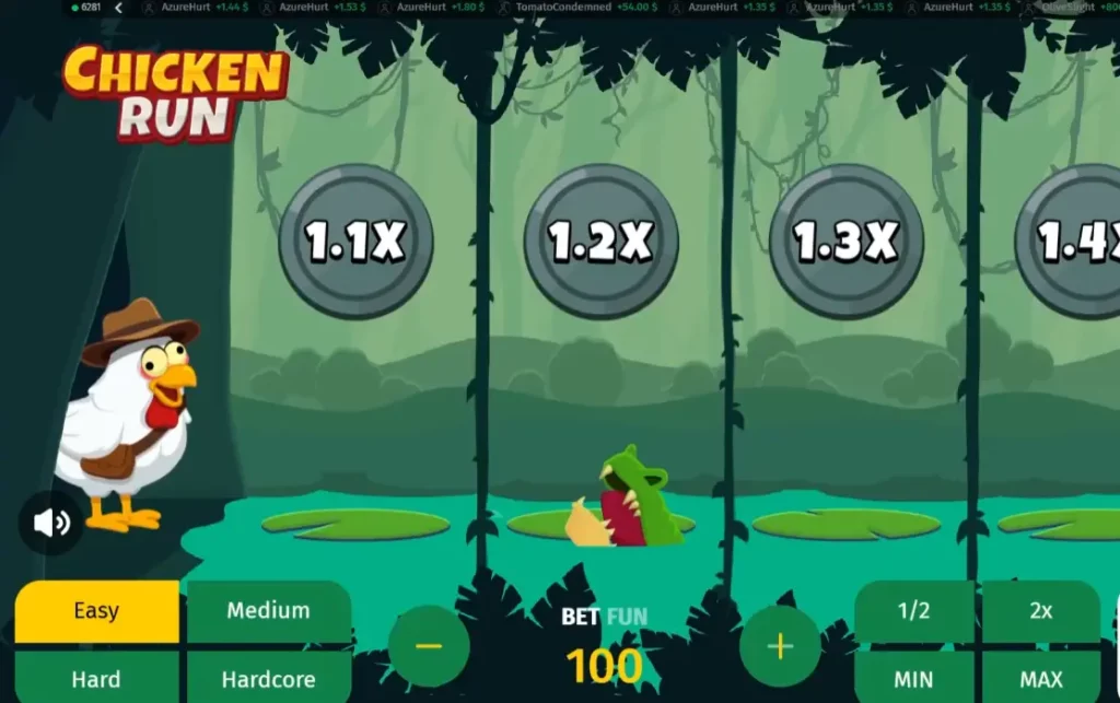 لعبة تشيكن رن - ابدأ اللعبة