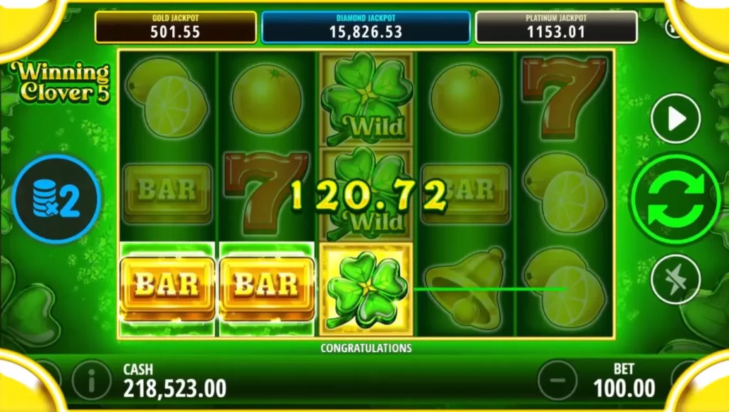 لعبة سلوت وينينغ كلوفر 5