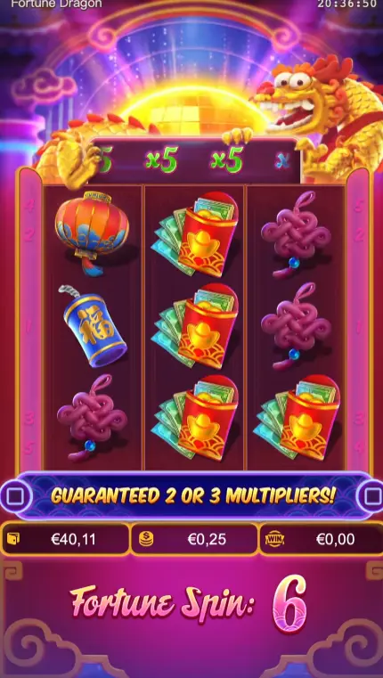 لعبة عجلة الحظ في لعبة تنين الحظ