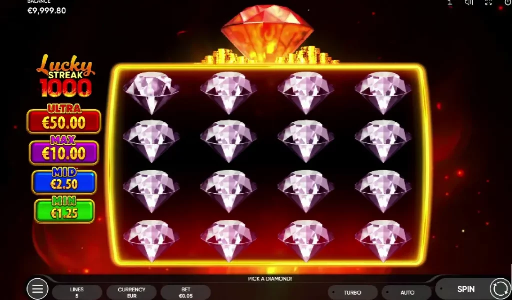 وضع الحظ المتواصل 1000 الخاص